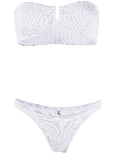 Shop Reina Olga Ausilia Bikini Set In White