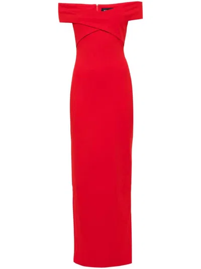 Shop Solace London The Ines Maxi Dress In Red