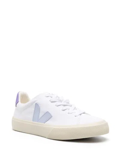 Shop Veja Campo Canvas Sneakers In Purple