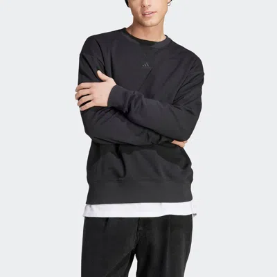 Shop Adidas Originals Men's Adidas All Szn French Terry Sweatshirt In Black