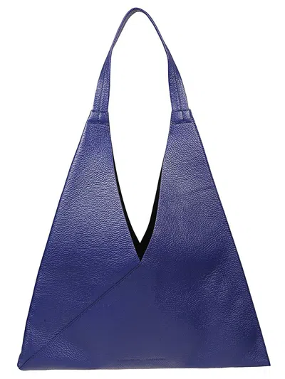 Shop Liviana Conti Leather Shoulder Bag In Purple