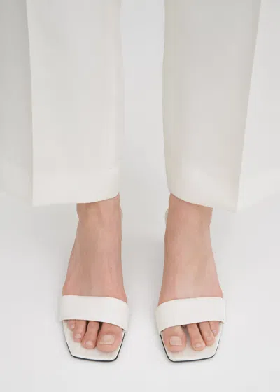 Shop Totême The Mule Sandal Off-white