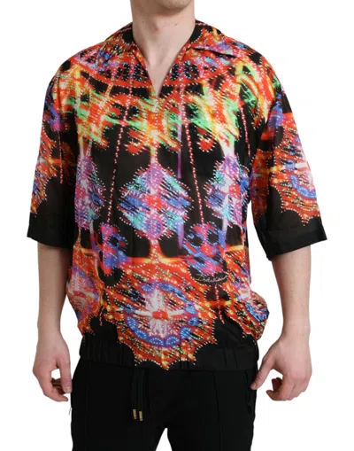 Dolce & Gabbana Multicolor Luminarie Print Cotton T-shirt In Multicolor