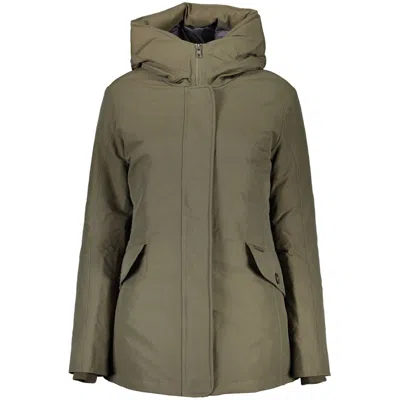 Shop Woolrich Green Cotton Jackets & Coat