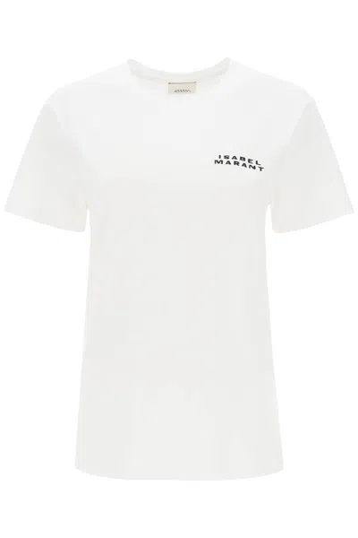 Shop Isabel Marant Vidal Crew-neck T-shirt In White