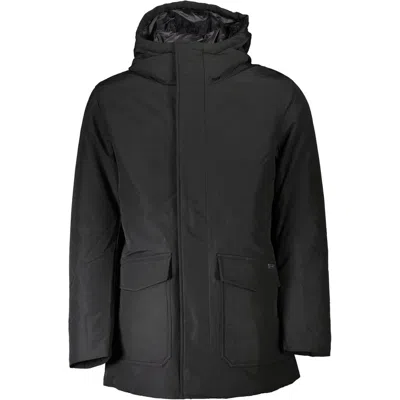 Shop Woolrich Black Cotton Jacket