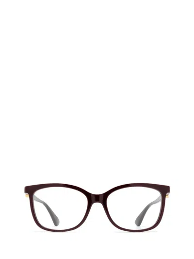 Shop Cartier Eyeglasses In Burgundy