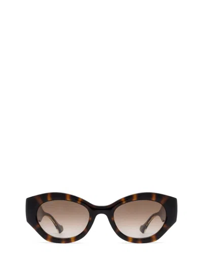 Shop Gucci Eyewear Sunglasses In Havana