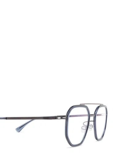 Shop Mykita Eyeglasses In A66-blackberry/deep Ocean