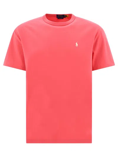Shop Polo Ralph Lauren "pony" T-shirt In Fuchsia