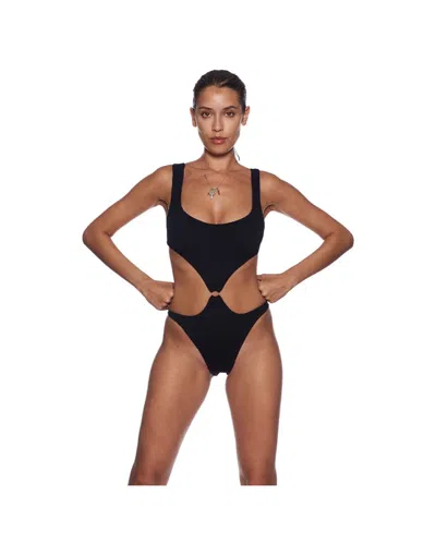 Shop Reina Olga Cost. Sea Bikini In Black