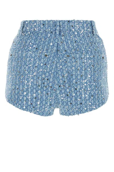 Shop Rotate Birger Christensen Shorts In Blue