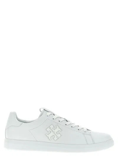 Shop Tory Burch 'double T Howell Court' Sneakers In White
