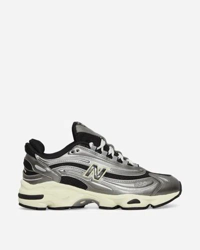 Shop New Balance 1000 Sneakers Silver Metallic / Black / Dawn Glow In Grey