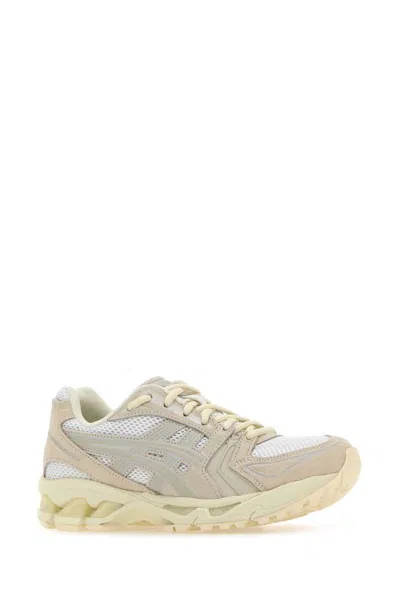 Asics Leather Trim Sneakers In Multicoloured