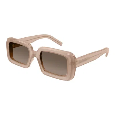 Shop Saint Laurent Eyewear Sunglasses In Orange