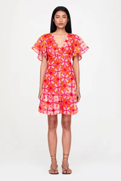 Marie Oliver Carmina Dress In Guava In Guava