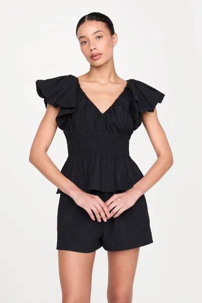 Shop Marie Oliver Lydia Top In Black