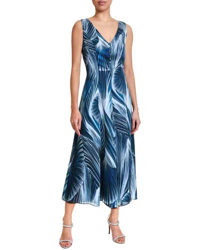 Shop Santorelli Lilia A-line Dress In Blue
