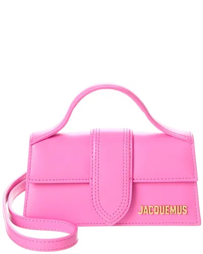 Shop Jacquemus Le Bambino Leather Shoulder Bag In Pink