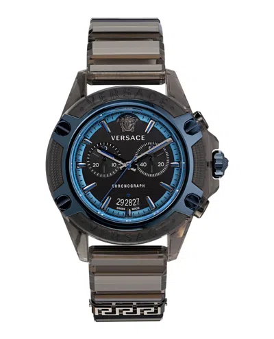 Shop Versace Icon Active Chronograph Watch In Multi
