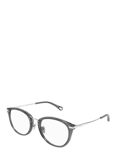 Shop Chloé Eyeglasses In Grey