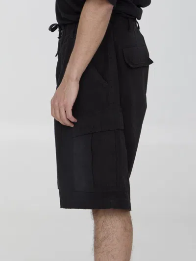 Shop Balenciaga Oversized Bermuda Shorts In Black