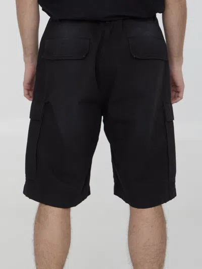 Shop Balenciaga Oversized Bermuda Shorts In Black