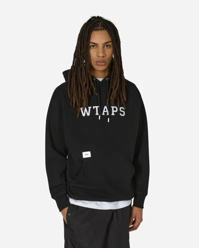 Shop Wtaps Academy Hooded Sweatshirt In Black