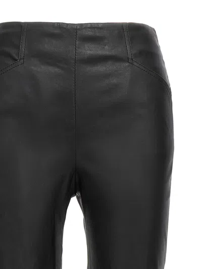 Shop Victoria Beckham Leather Leggings In Black