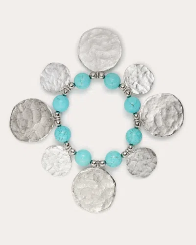 Shop Ramy Brook Lyra Coin Bracelet In Turquoise