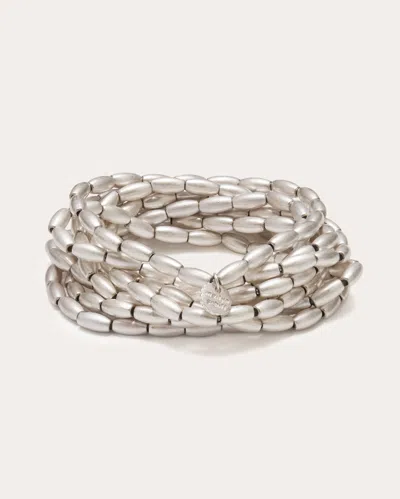 Shop Ramy Brook Lindsey Stacked Bracelet Set In Silver
