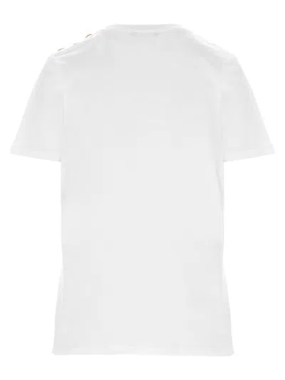 Shop Balmain T-shirt In Blancnoir