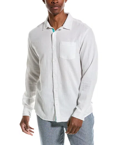 Shop Vintage Summer Linen-blend Shirt In White