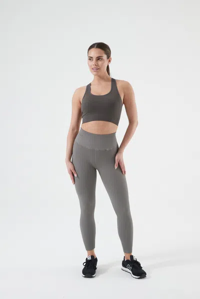 Shop Nux Active One By One Scoop Bra In Grey