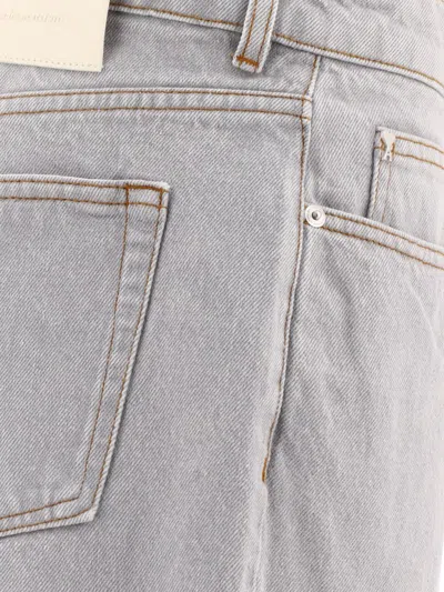 Shop Ami Alexandre Mattiussi Ami Paris Straight Fit Jeans In Grey