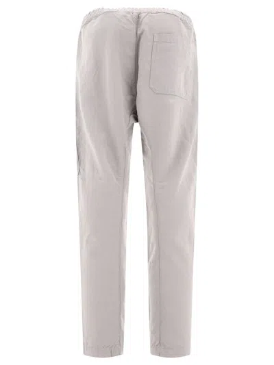 Shop C.p. Company Linen-blend Cargo Trousers In Grey