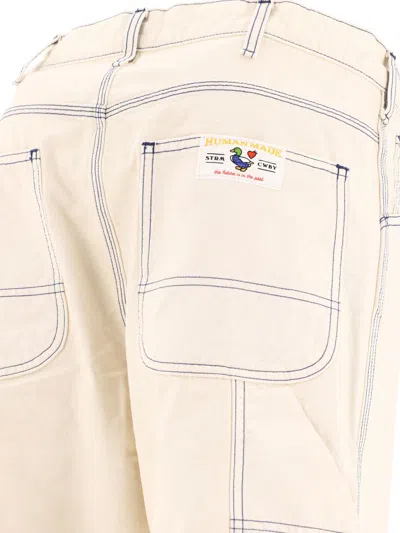 Shop Human Made "garment Dyed Painter" Trousers In White