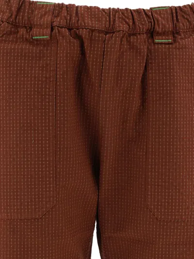 Shop Rayon Vert "fubar" Trousers In Brown
