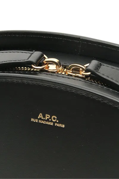 Shop Apc Demi-lune Crossbody Bag In Nero