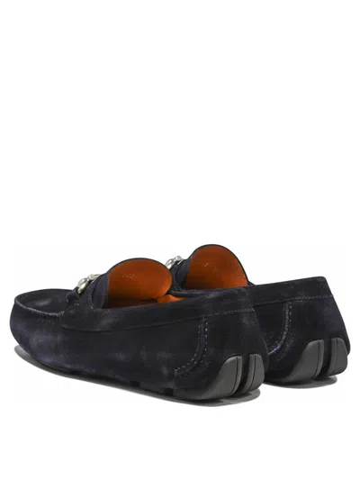 Shop Ferragamo "parigi New" Loafers In Blue