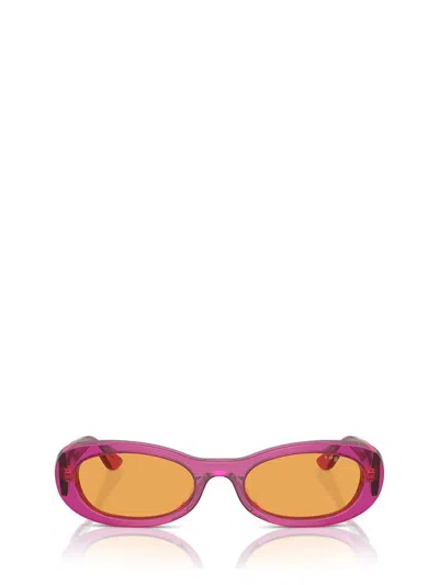 Shop Vogue Eyewear Sunglasses In Transparent Violet
