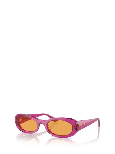 Shop Vogue Eyewear Sunglasses In Transparent Violet