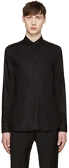 SAINT LAURENT Black Twill Shirt
