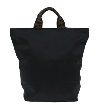 Shop Fendi Trotter Canvas Tote Bag Black Canvas Handbag ()