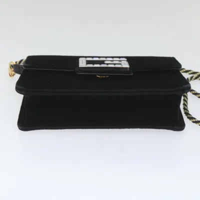 Shop Gucci -- Black Velvet Shoulder Bag ()
