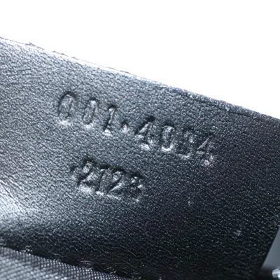Shop Gucci Drawstring Black Leather Shoulder Bag ()