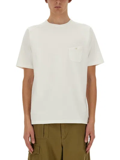 Shop Nigel Cabourn Cotton T-shirt In White