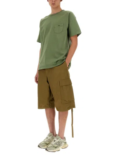 Shop Nigel Cabourn Cotton T-shirt In Green