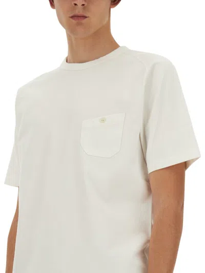 Shop Nigel Cabourn Cotton T-shirt In White